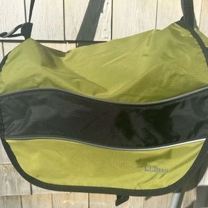 LL bean nylon messenger bag